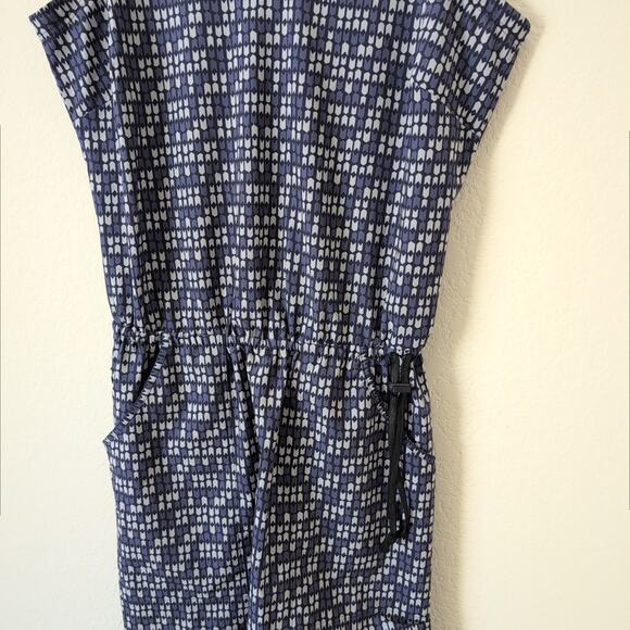 Toad&Co Liv Dress Women's Size Small Blue Geometric Athletic Hiking Outdoor - Picture 2 of 6